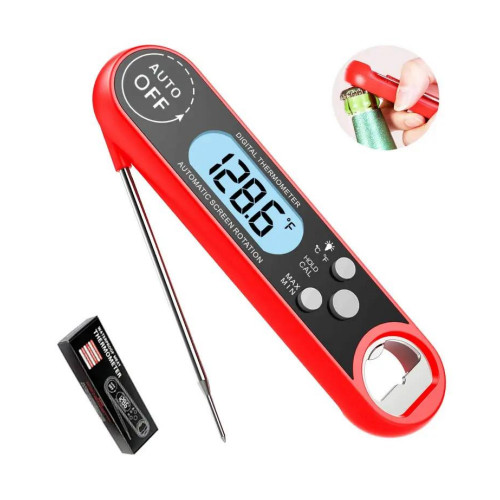 DT-100 - Foldable Food Thermometer with Bottle Opener